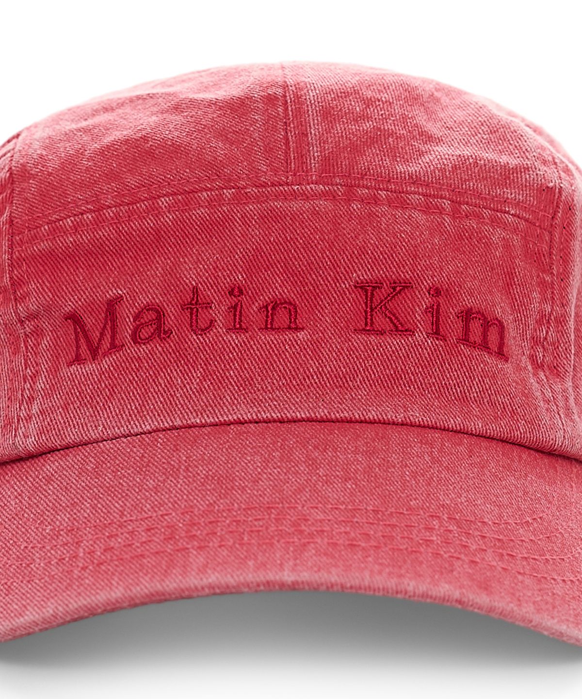마뗑킴(MATIN KIM) MATIN WASHED CAMP CAP IN RED