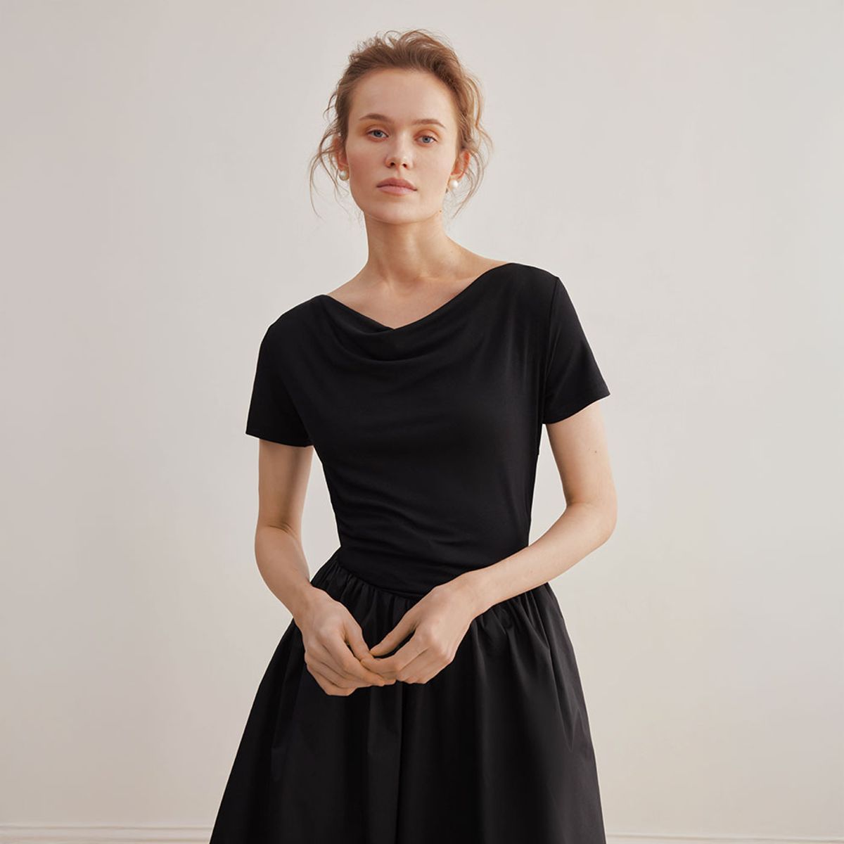 와이와이아이엠(YYIAM) YY_Black waist dress
