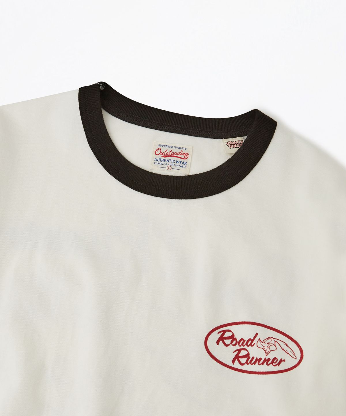 아웃스탠딩(OUTSTANDING) [LOONEY TUNES] HALF SLEEVE TEE(BIRD SPEED)_OFF WHITE