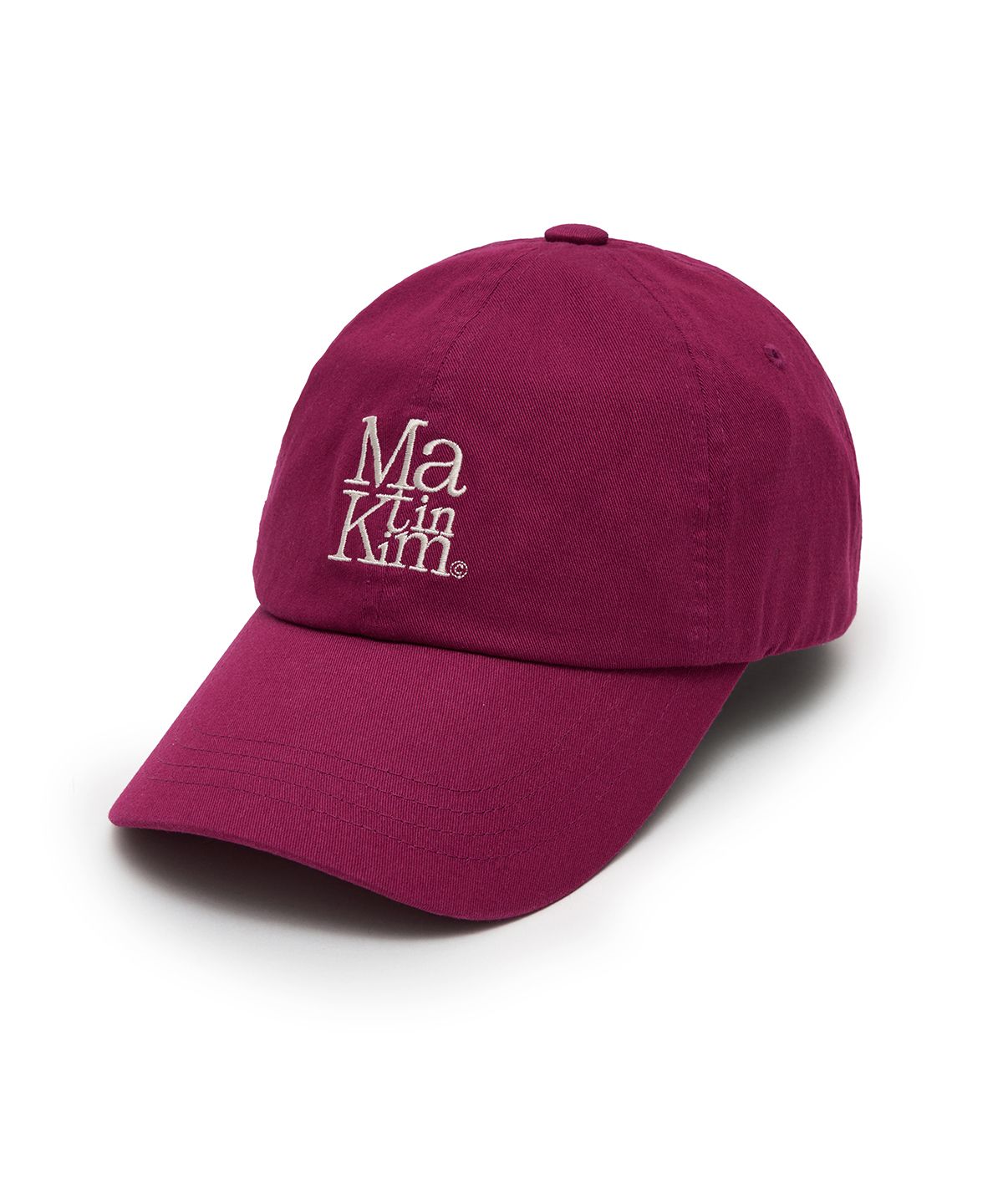 마뗑킴(MATIN KIM) MATIN BLOCK LOGO BALL CAP IN VIOLET