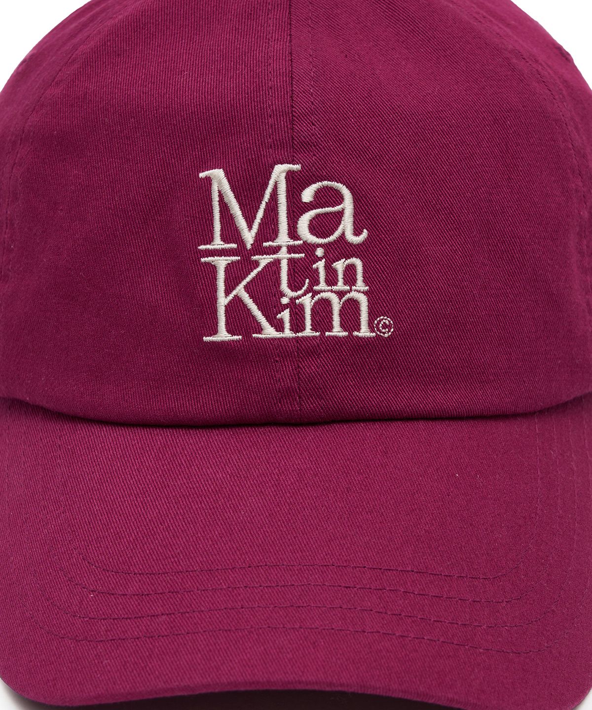 마뗑킴(MATIN KIM) MATIN BLOCK LOGO BALL CAP IN VIOLET