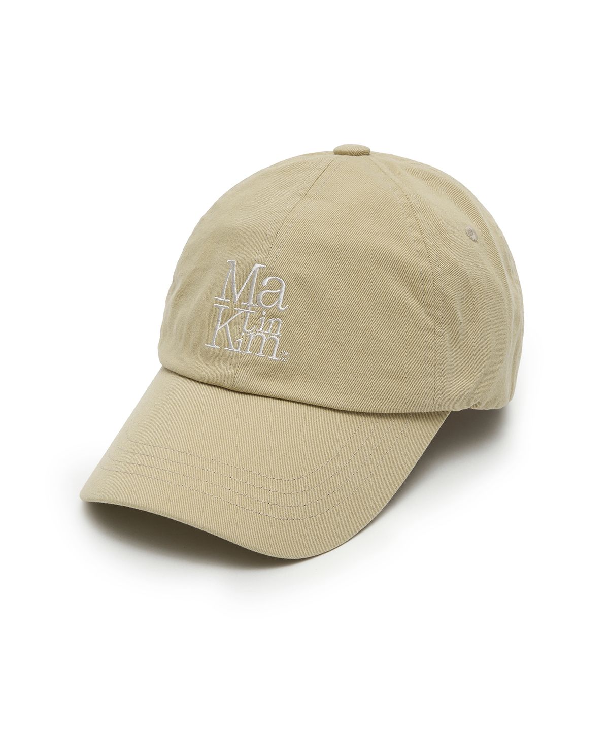 마뗑킴(MATIN KIM) MATIN BLOCK LOGO BALL CAP IN BEIGE