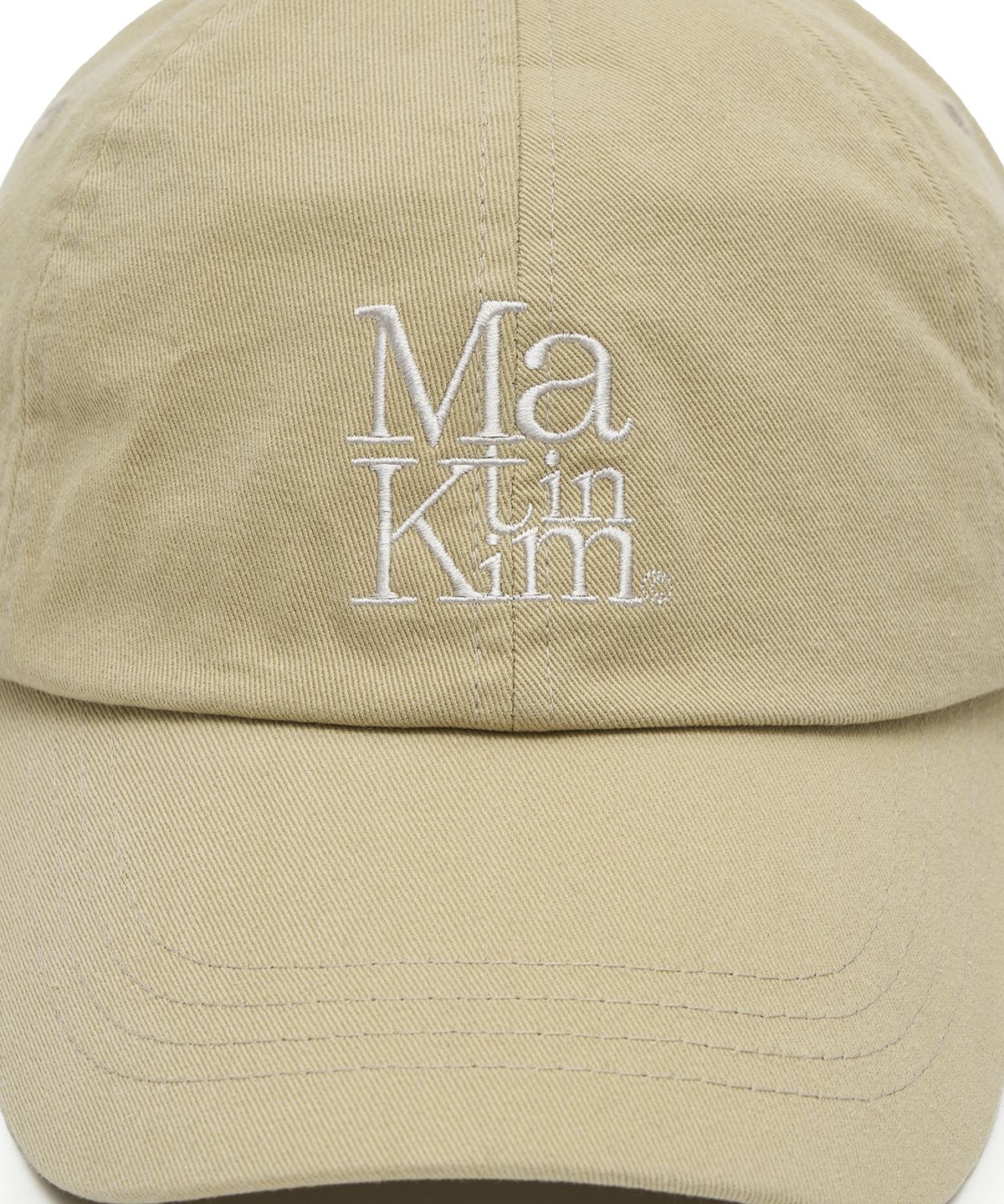 마뗑킴(MATIN KIM) MATIN BLOCK LOGO BALL CAP IN BEIGE