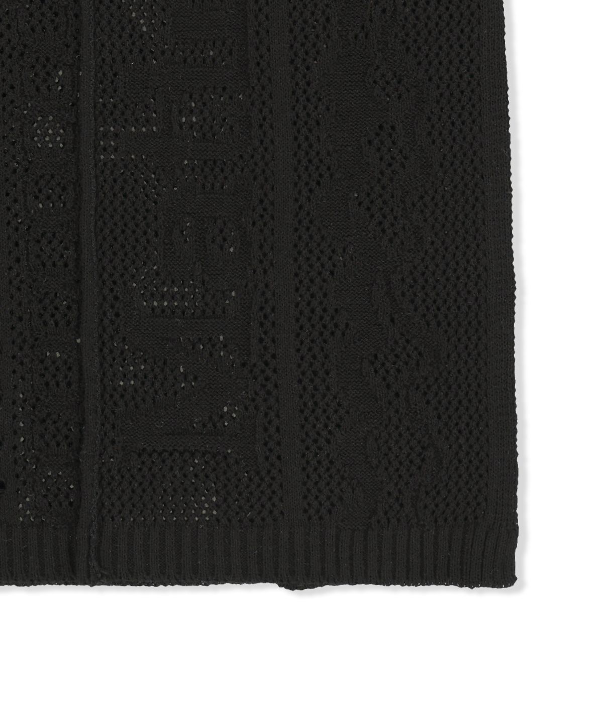 마뗑킴(MATIN KIM) MESH LOGO WRAP MINI SKIRT IN BLACK