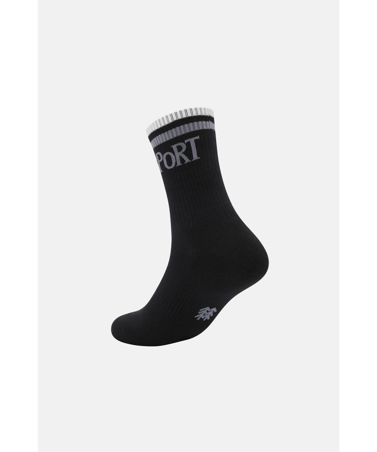 코오롱스포츠(KOLON SPORT) 레트로 크루 삭스 QELAX26401BLK