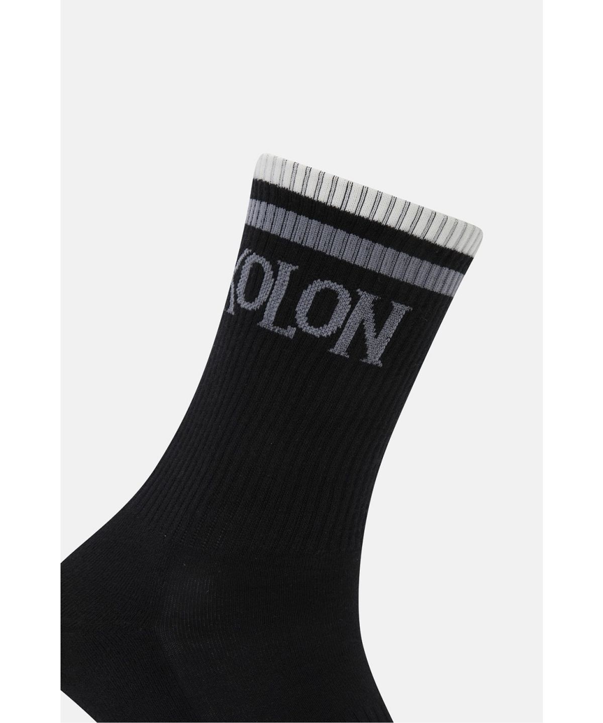 코오롱스포츠(KOLON SPORT) 레트로 크루 삭스 QELAX26401BLK