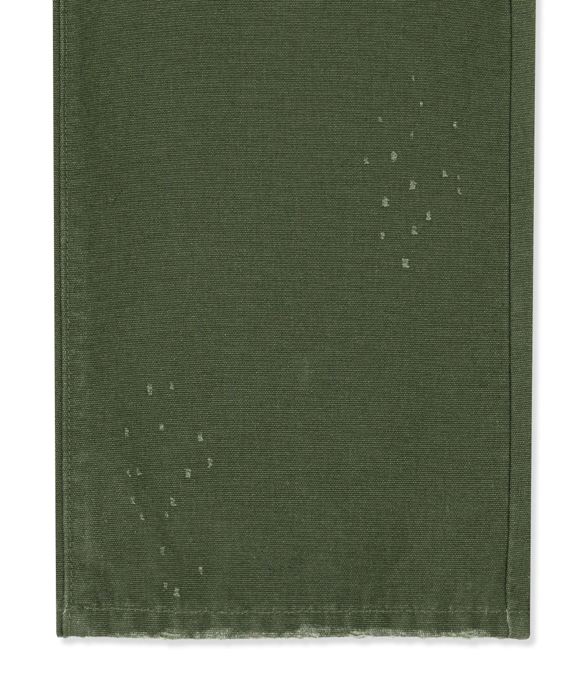 마뗑킴(MATIN KIM) DISTRESSED DENIM PANTS FOR MEN IN KHAKI