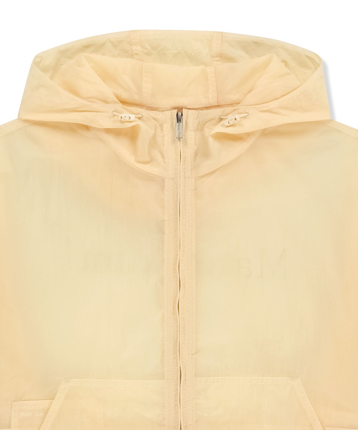 마뗑킴(MATIN KIM) BACK LOGO HOODY WINDBREAKER FOR WOMEN IN CREAM