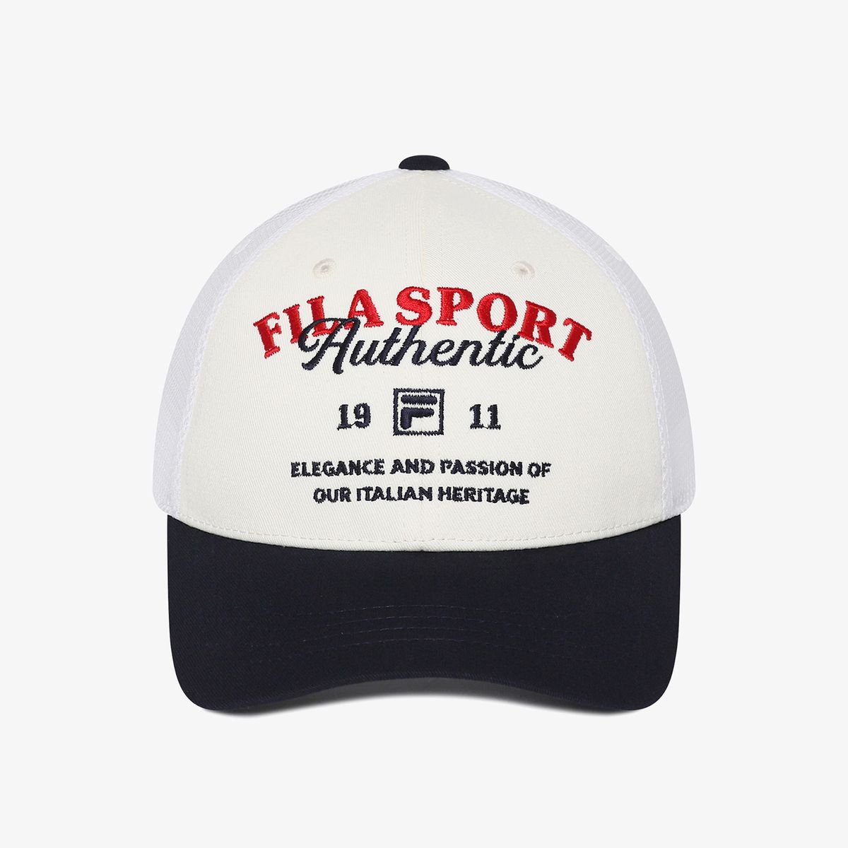휠라 키즈(FILA KIDS) 그래픽 반메쉬 캡