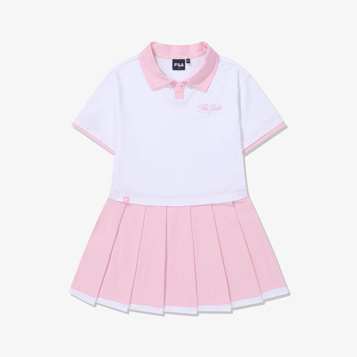 휠라 키즈(FILA KIDS) 카라 플리츠 원피스