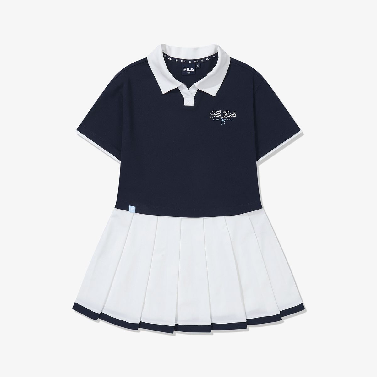 휠라 키즈(FILA KIDS) 카라 플리츠 원피스