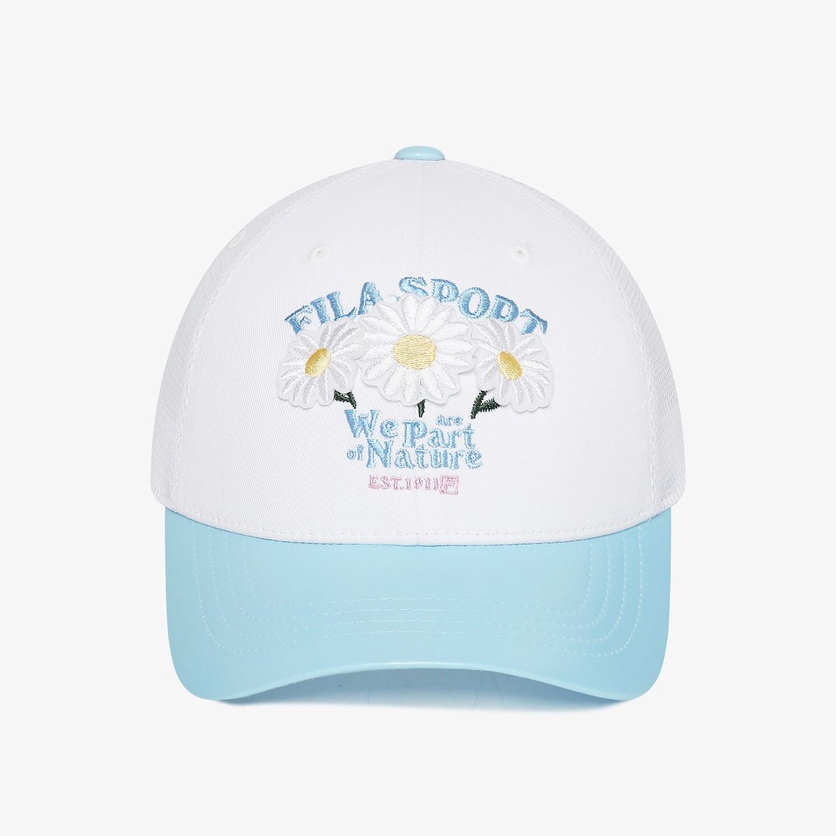 휠라 키즈(FILA KIDS) 플라워 팝업 반메쉬 캡