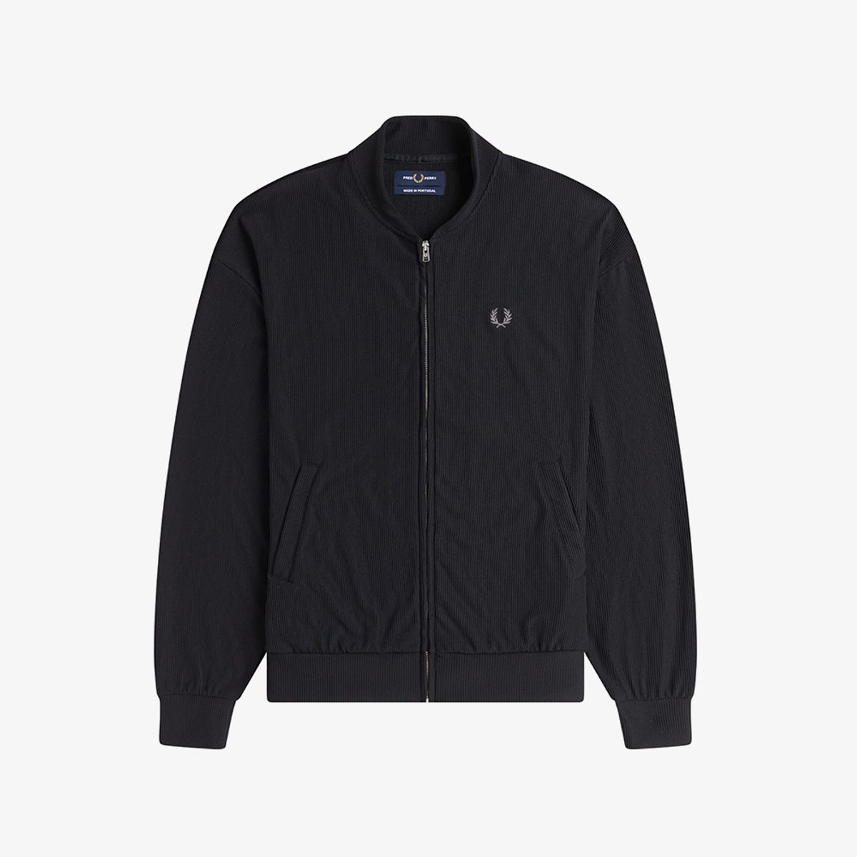 프레드페리(FRED PERRY) [womens] 립 트리코트 보머 재킷 - 블랙 AFPF2612123-102