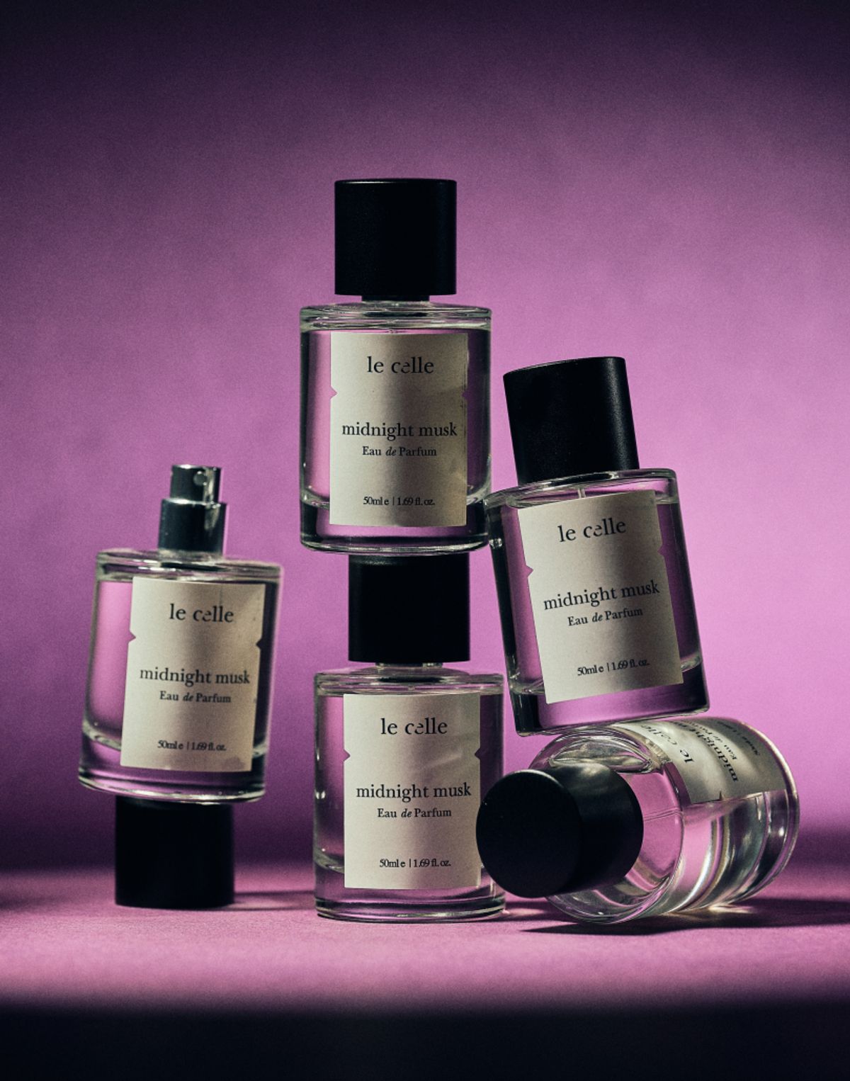 르셀르(LECELLE) 미드나잇 머스크 오드퍼퓸 50ml [머스크·매혹적인·밤의향](캔들키트 증정)