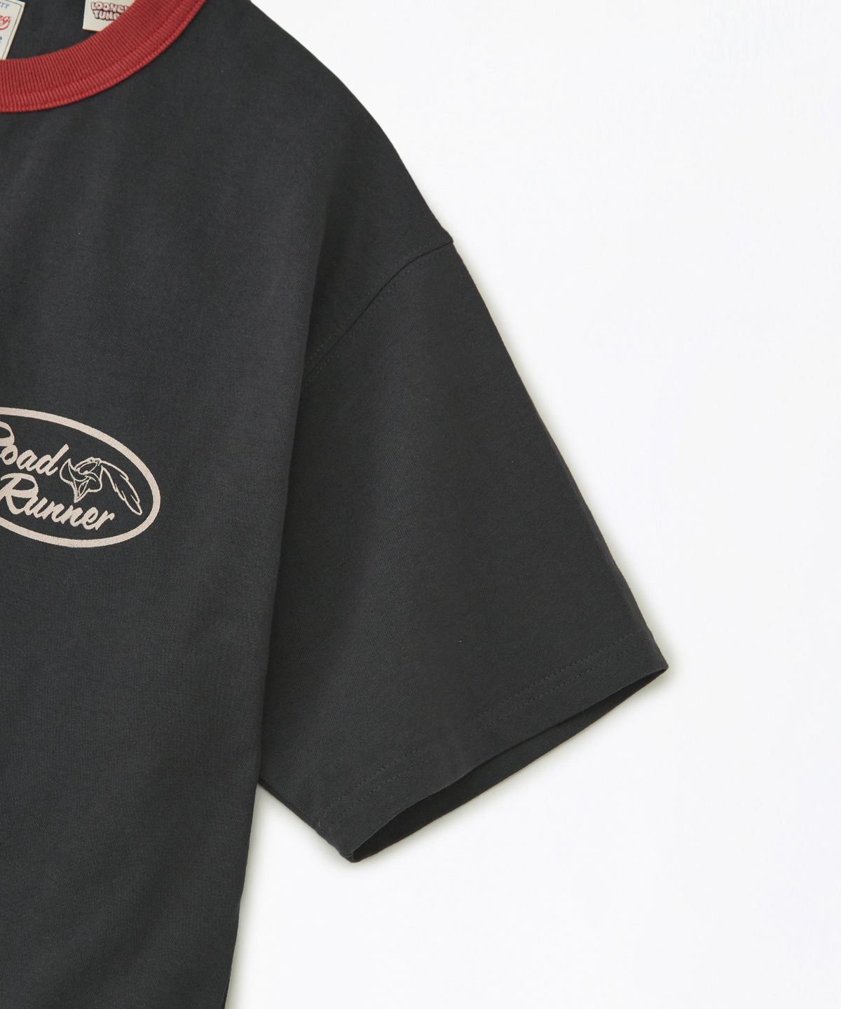 아웃스탠딩(OUTSTANDING) [LOONEY TUNES] HALF SLEEVE TEE(BIRD SPEED)_CHARCOAL