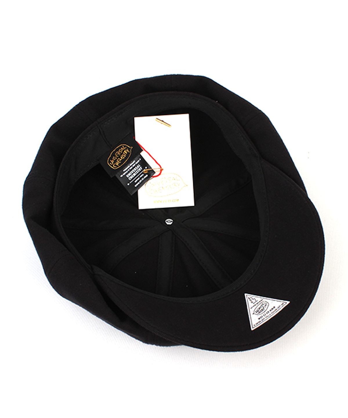 유니버셜 케미스트리(UNIVERSAL CHEMISTRY) Overfit Black Newsboy Cap 뉴스보이캡