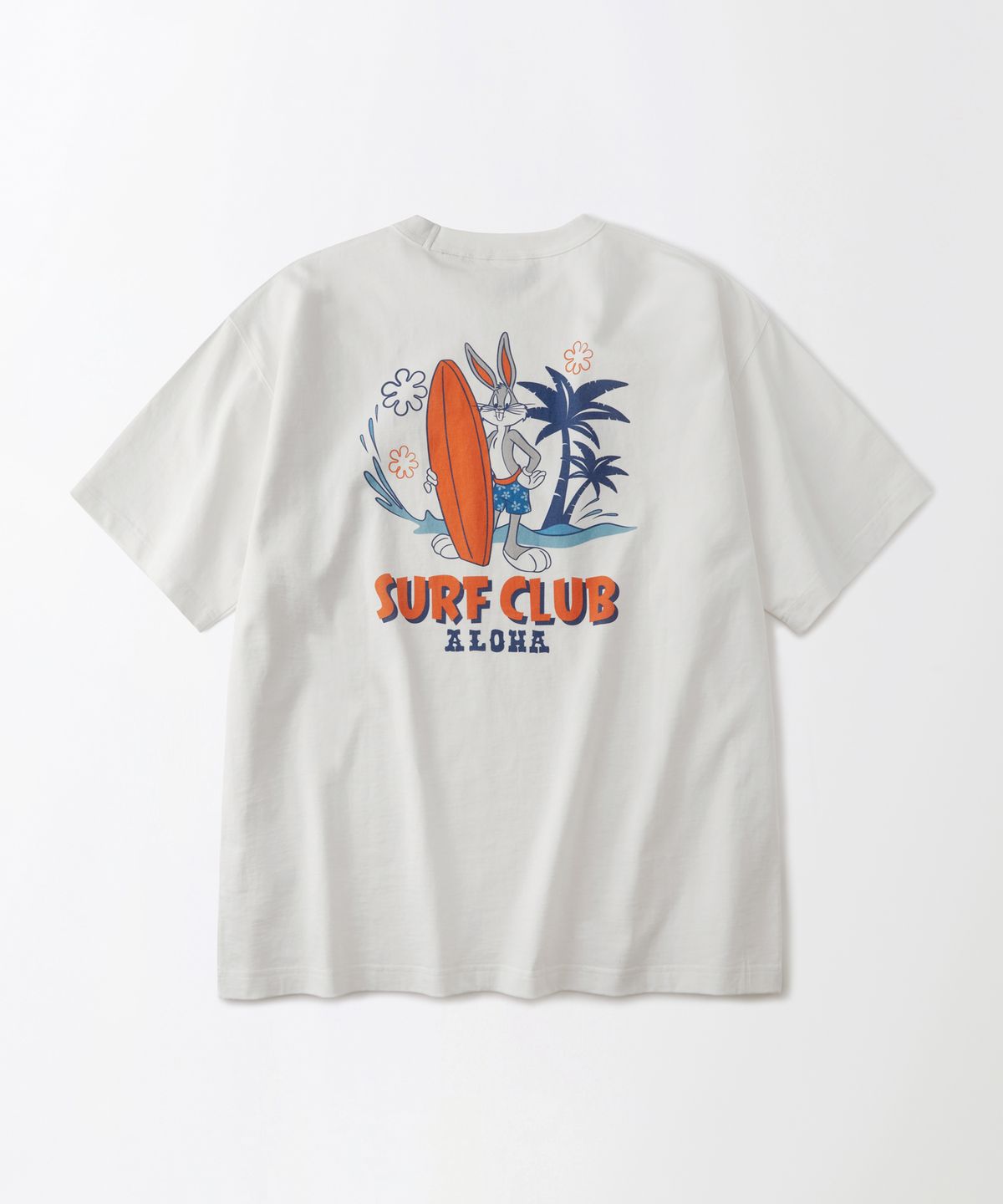 아웃스탠딩(OUTSTANDING) [LOONEY TUNES] HALF SLEEVE TEE(SURF CLUB)_OFF WHITE