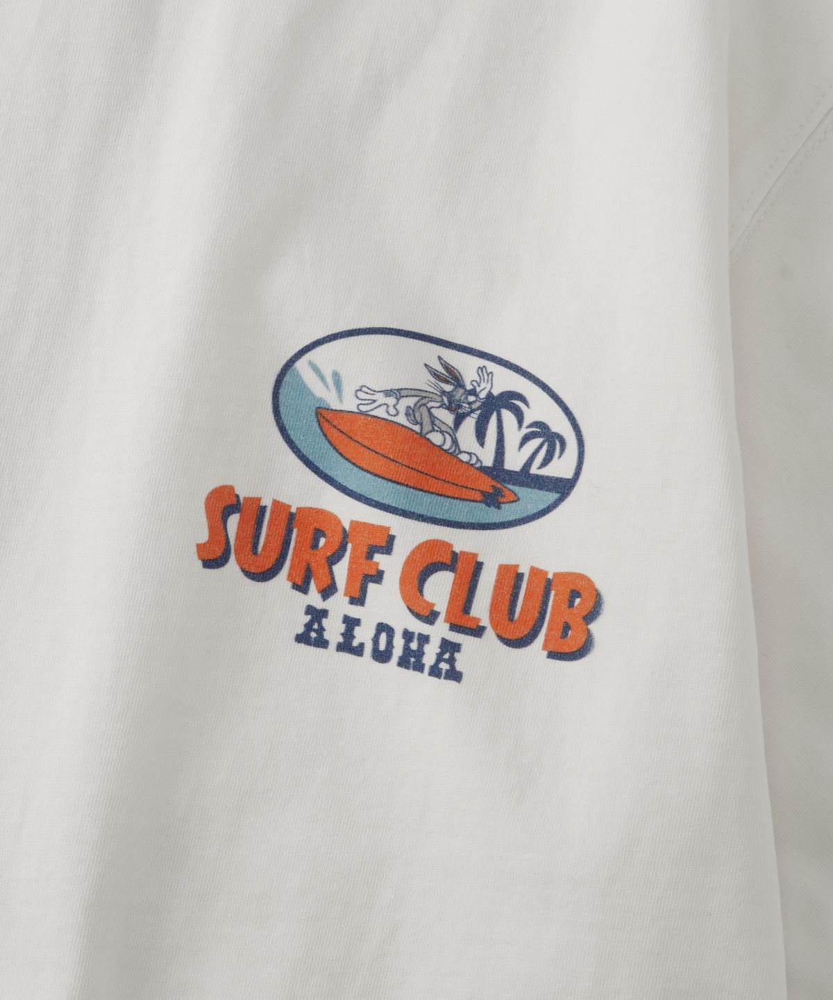 아웃스탠딩(OUTSTANDING) [LOONEY TUNES] HALF SLEEVE TEE(SURF CLUB)_OFF WHITE