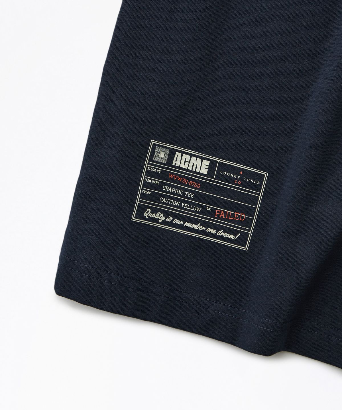 아웃스탠딩(OUTSTANDING) [LOONEY TUNES] HALF SLEEVE TEE(DYNAMITE PRICES)_NAVY