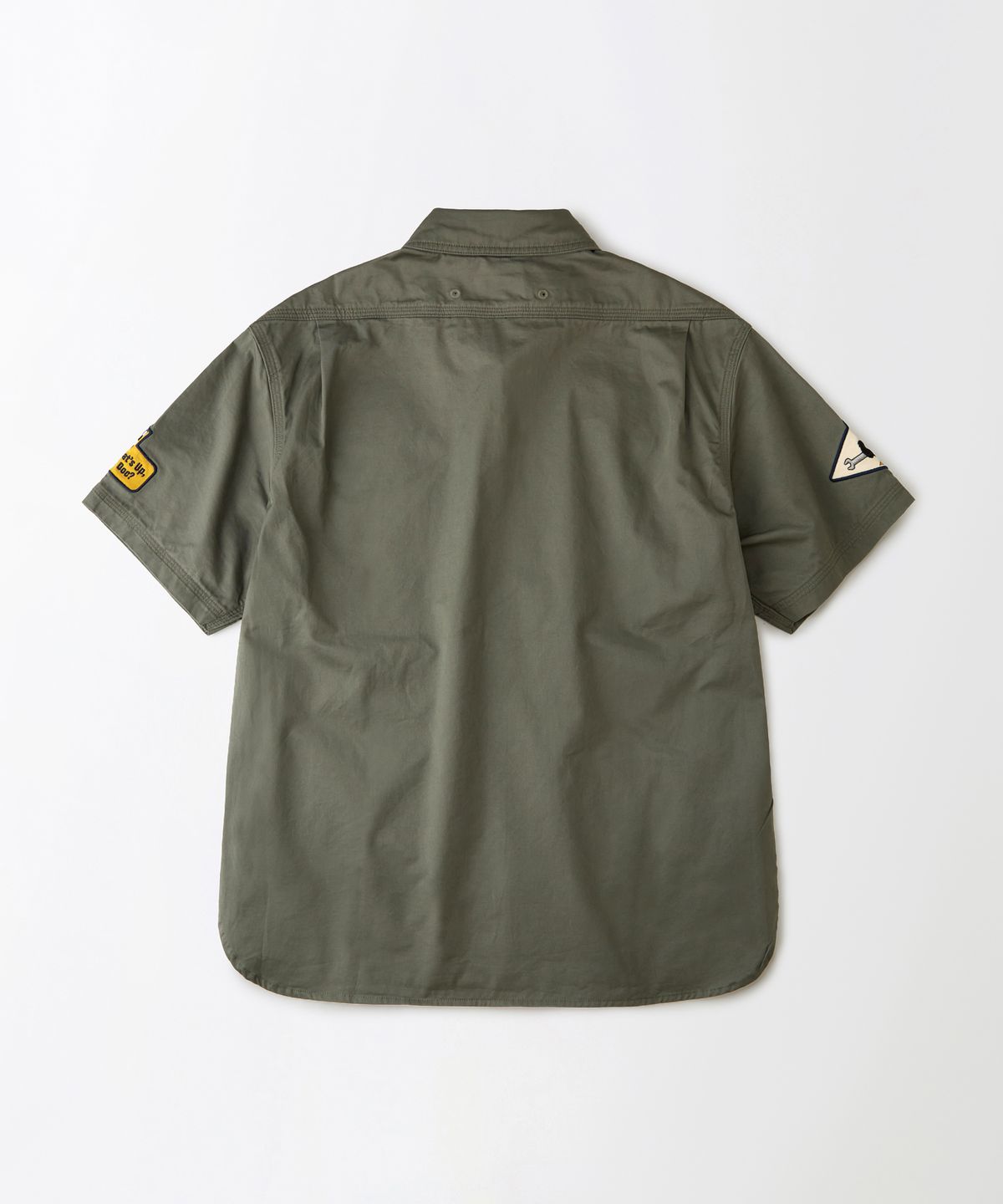 아웃스탠딩(OUTSTANDING) [LOONEY TUNES] TRIPLE STITCH MECHANIC HALF SHIRT_CHARCOAL