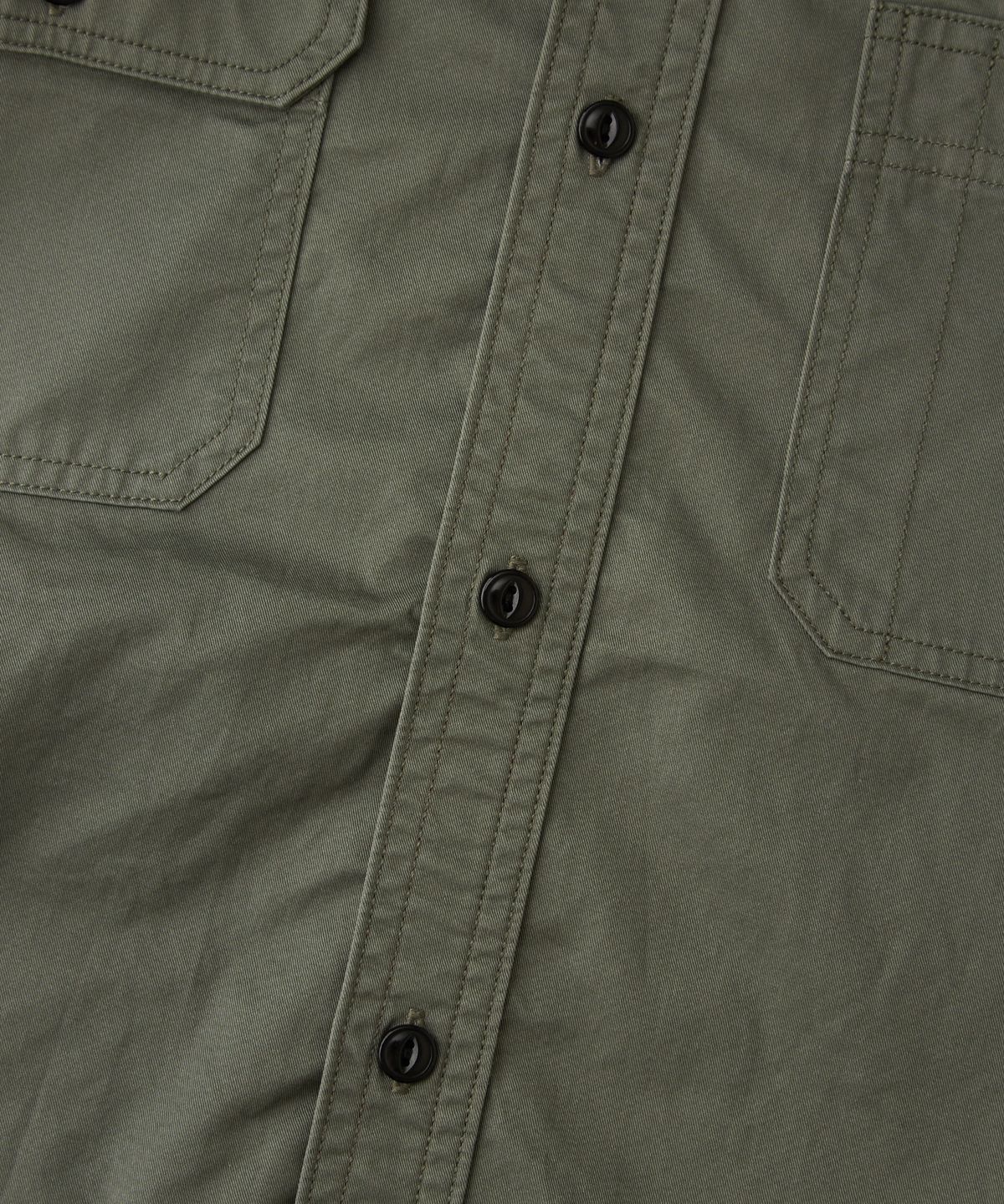 아웃스탠딩(OUTSTANDING) [LOONEY TUNES] TRIPLE STITCH MECHANIC HALF SHIRT_CHARCOAL