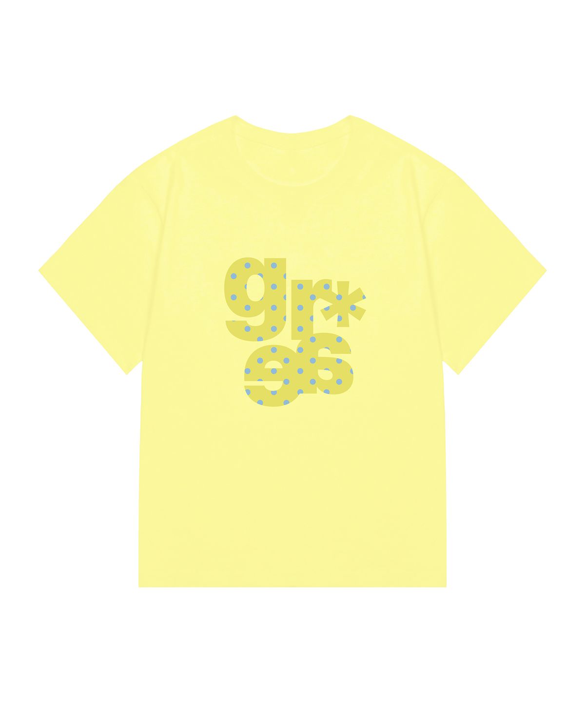 그레이버(GRAVER) [WOMAN]GRAE-S DOT 슬림 반팔티_YELLOW