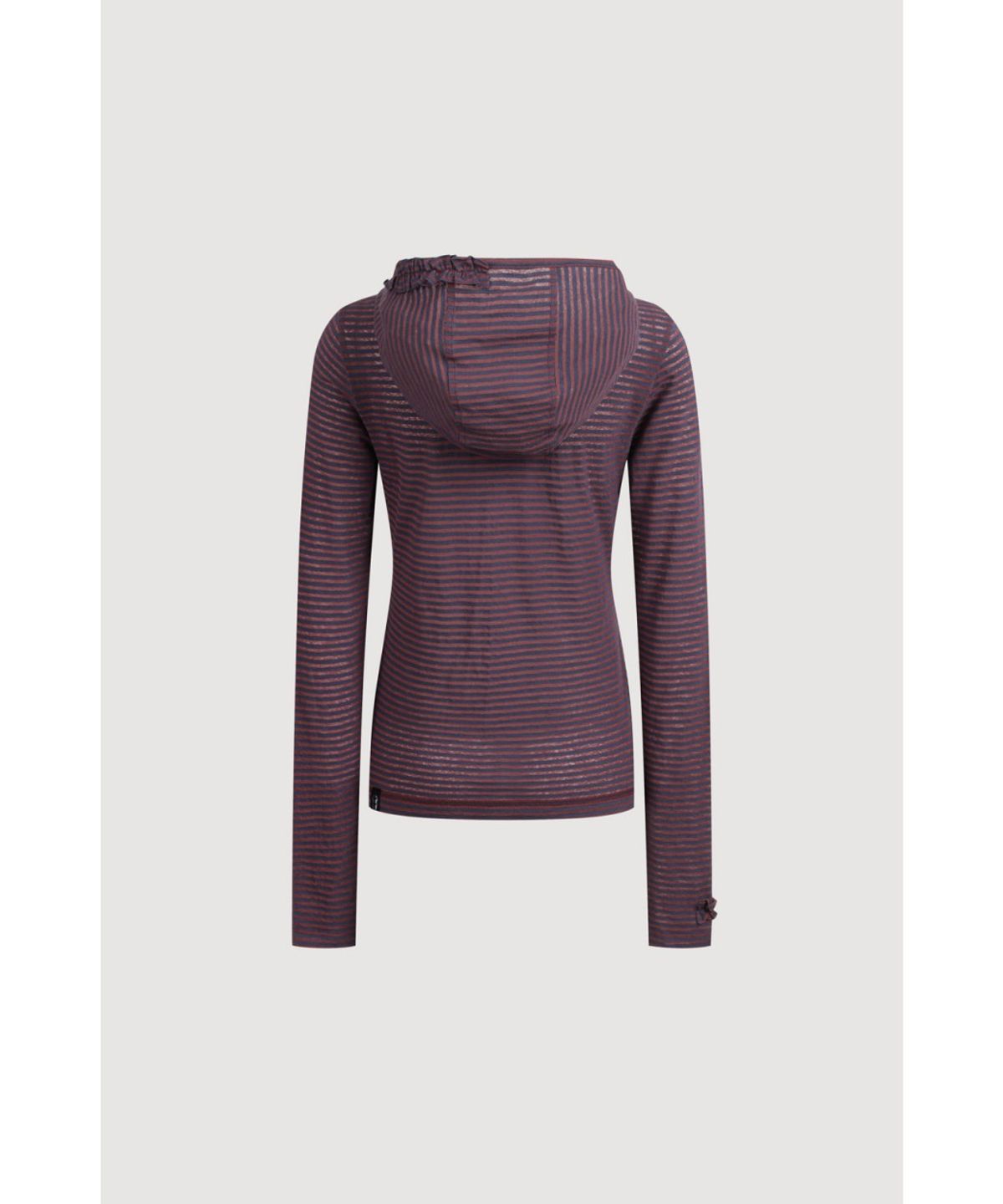 럭키슈에뜨(LUCKY CHOUETTE) Slim-fit Hood T-shirt LFTAX25455BRD