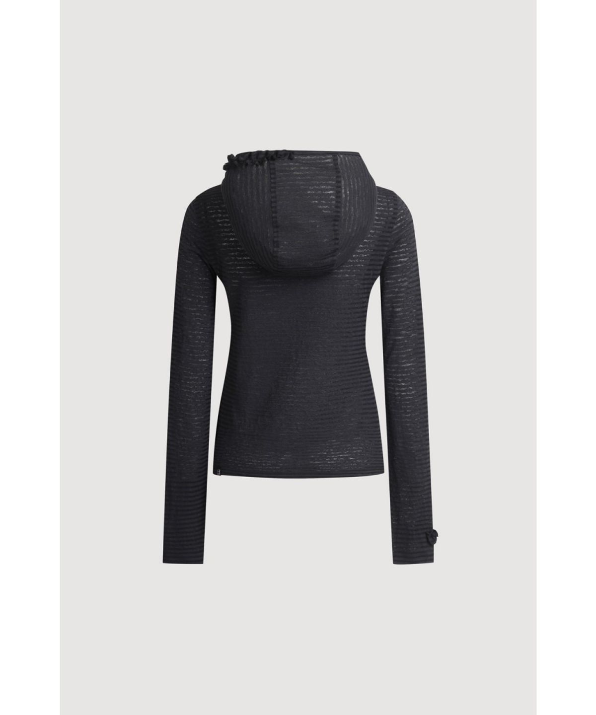 럭키슈에뜨(LUCKY CHOUETTE) Slim-fit Hood T-shirt LFTAX25455BKL