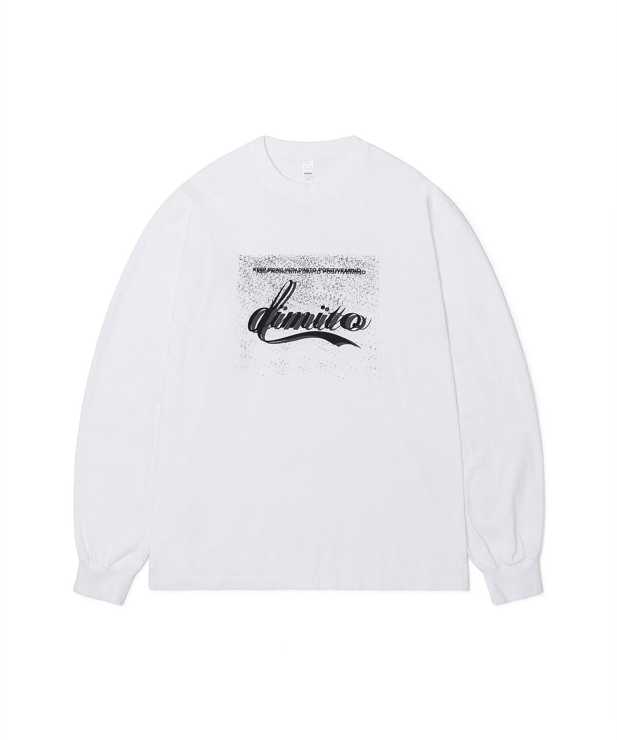디미토(DIMITO) DMT VINTAGE SCRIPT LSV GD 6.5OZ TEE WHITE