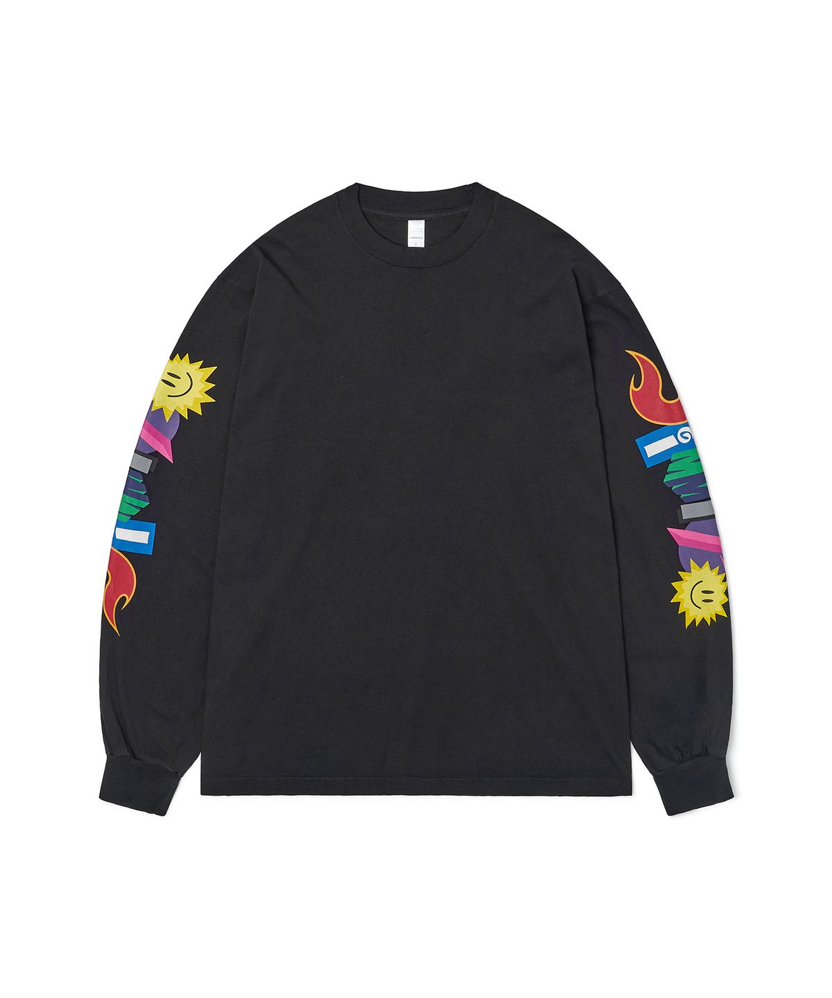 디미토(DIMITO) GRAPHIC COMBO LSV GD 6.5OZ TEE BLACK