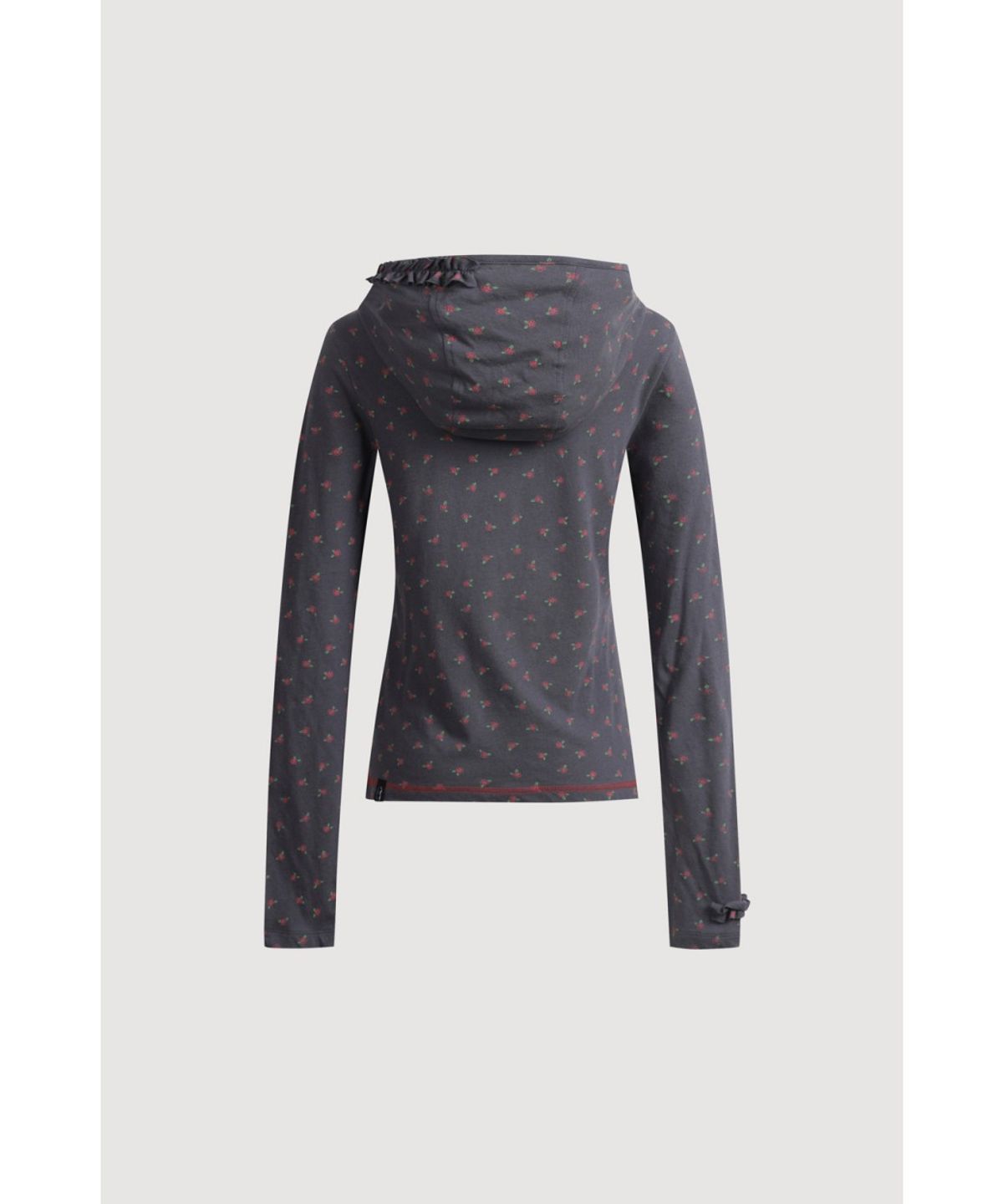 럭키슈에뜨(LUCKY CHOUETTE) Slim-fit Hood T-shirt LFTAX25455GYD