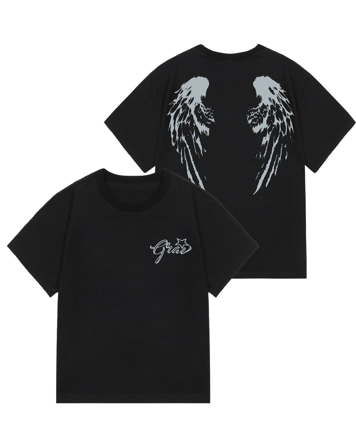그레이버(GRAVER) [UNISEX]WINGS 반팔티_BLACK