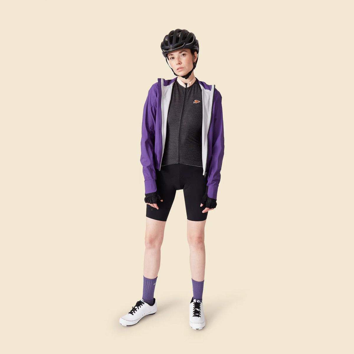 카페 드 사이클리스트(CAFE DU CYCLISTE) 수제트 클래식 방수 자켓 아메티스트 여성