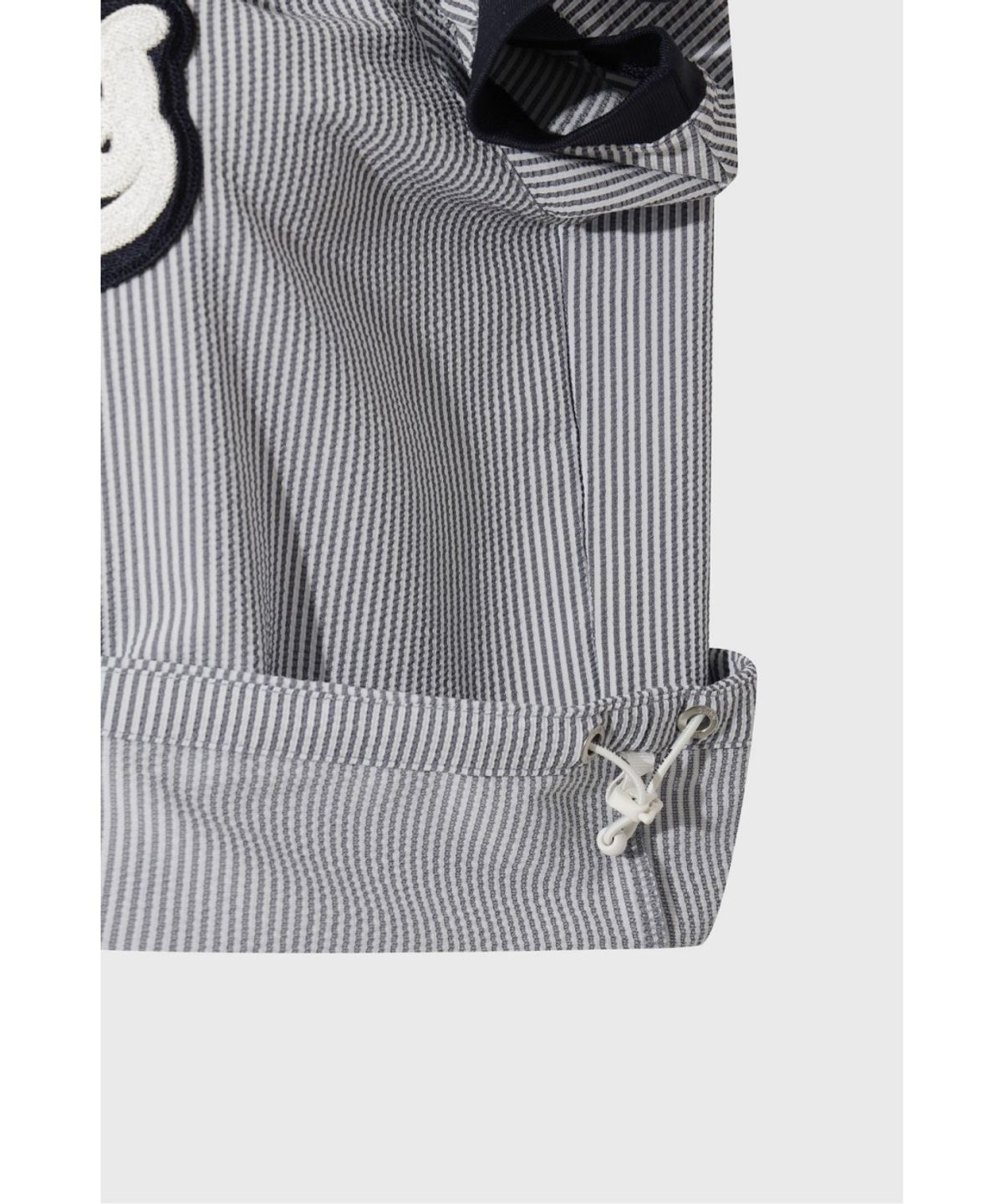 왁(WAAC) [WAAC X JONES] Women’s Curved Logo Seersucker Pullover WWTCM26470NYX