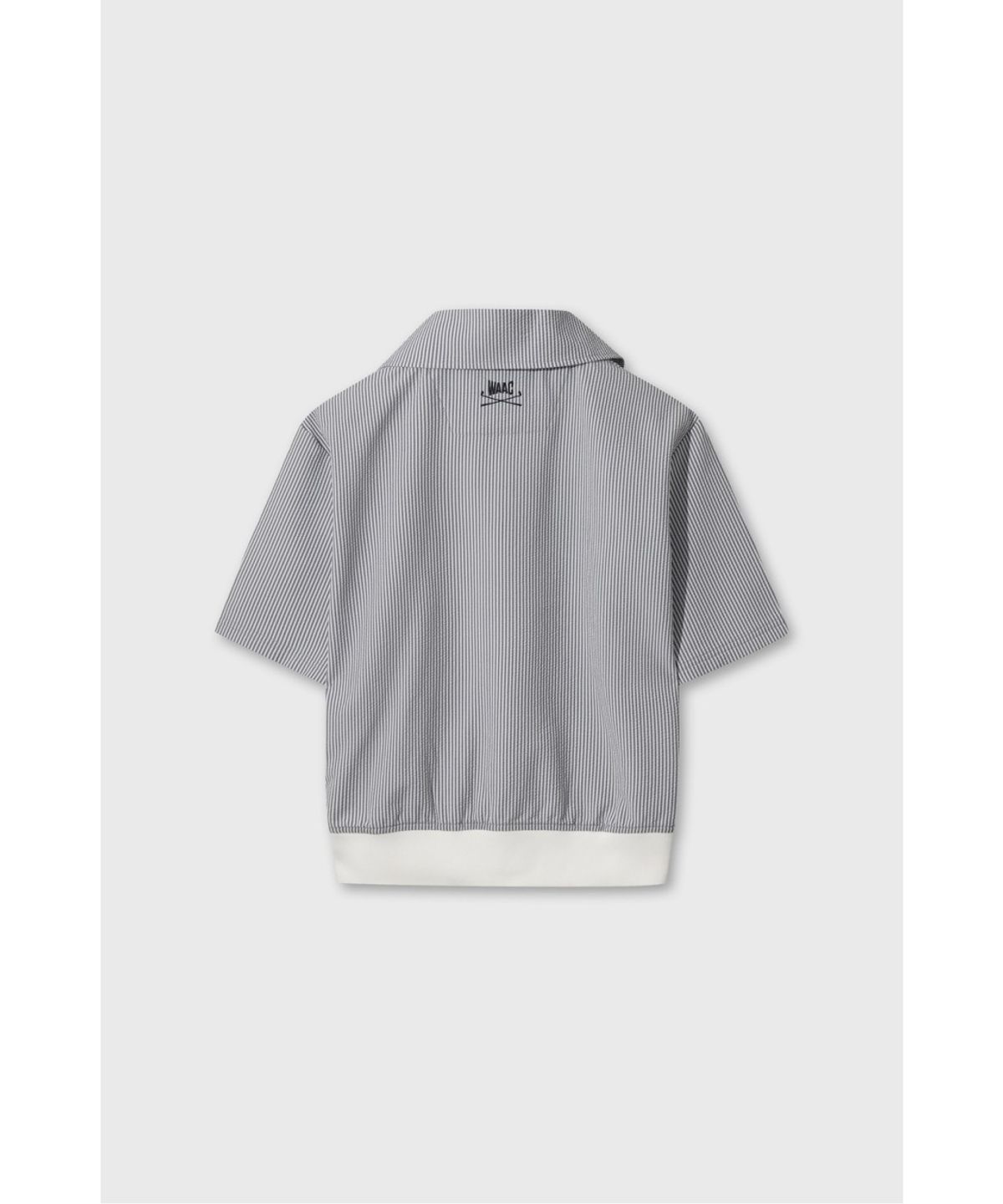 왁(WAAC) [WAAC X JONES] Women’s Seersucker Half-zip Polo WWTCM26471NYX