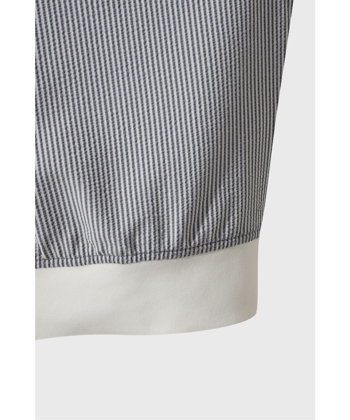 왁(WAAC) [WAAC X JONES] Women’s Seersucker Half-zip Polo WWTCM26471NYX