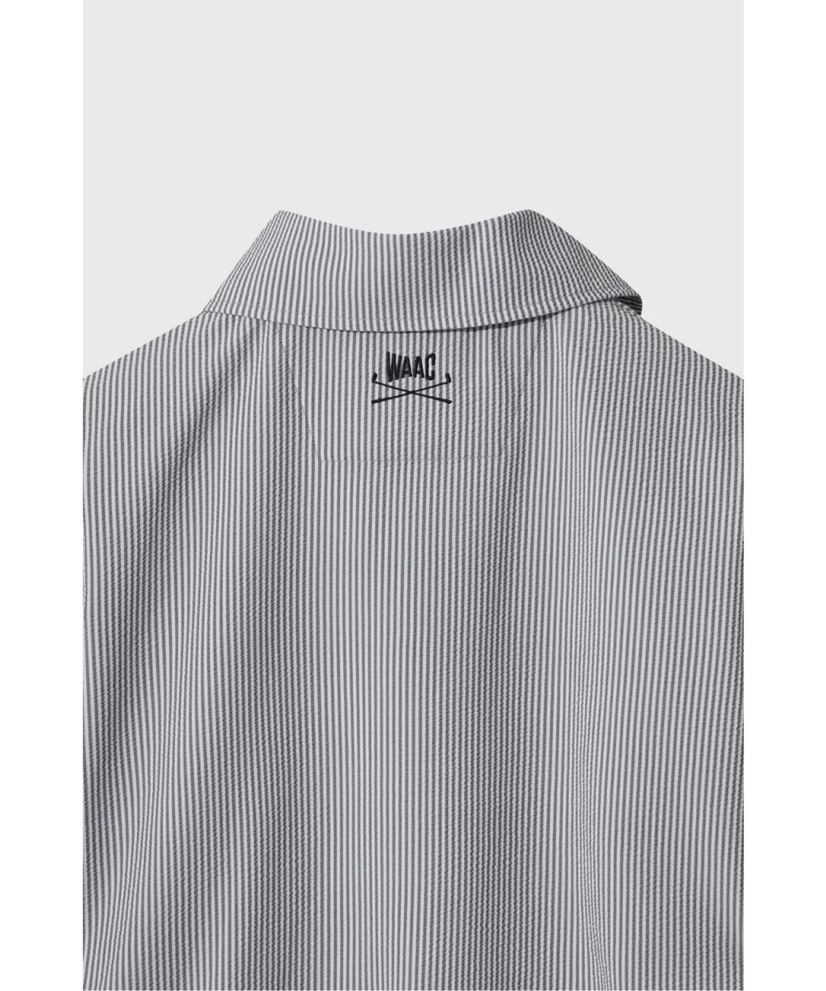 왁(WAAC) [WAAC X JONES] Women’s Seersucker Half-zip Polo WWTCM26471NYX