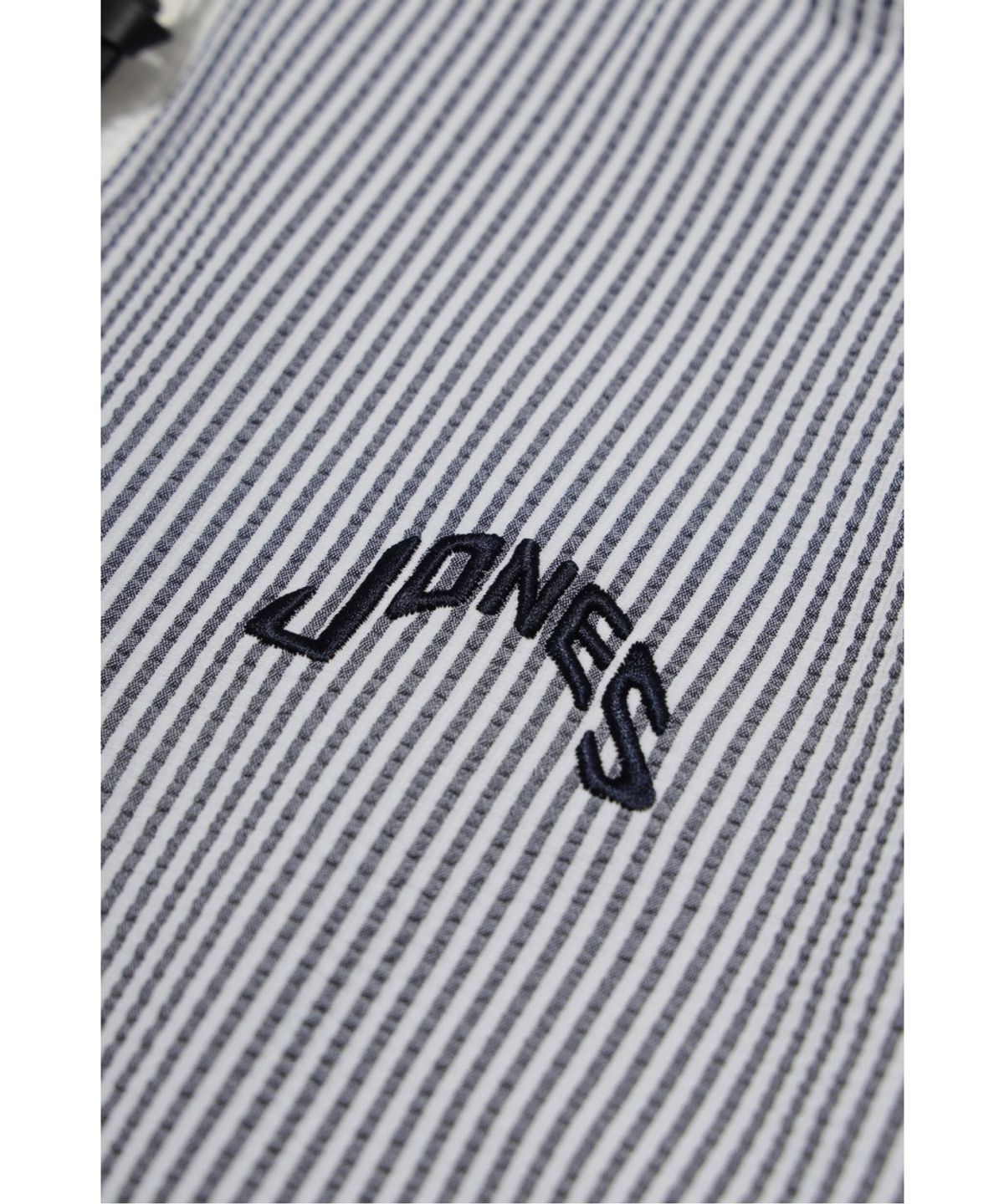 왁(WAAC) [WAAC X JONES] Women’s Seersucker Half-zip Polo WWTCM26471NYX
