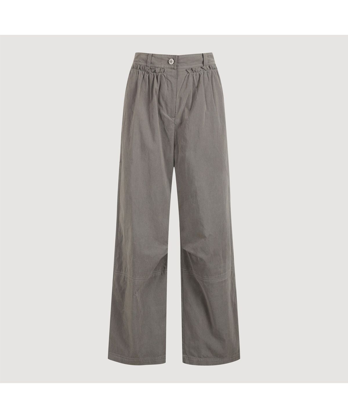 럭키슈에뜨(LUCKY CHOUETTE) Shirring Point Back Banding Cotton Pants (khaki) LFPNW25215KHX