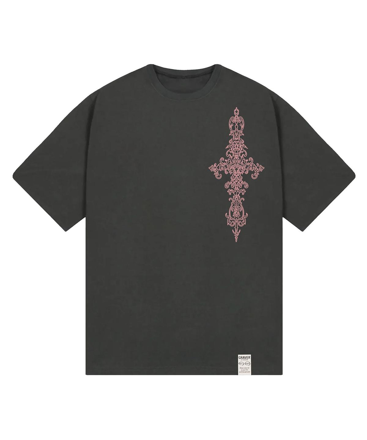 그레이버(GRAVER) [UNISEX]SIM CROSS 반팔티_CHARCOAL