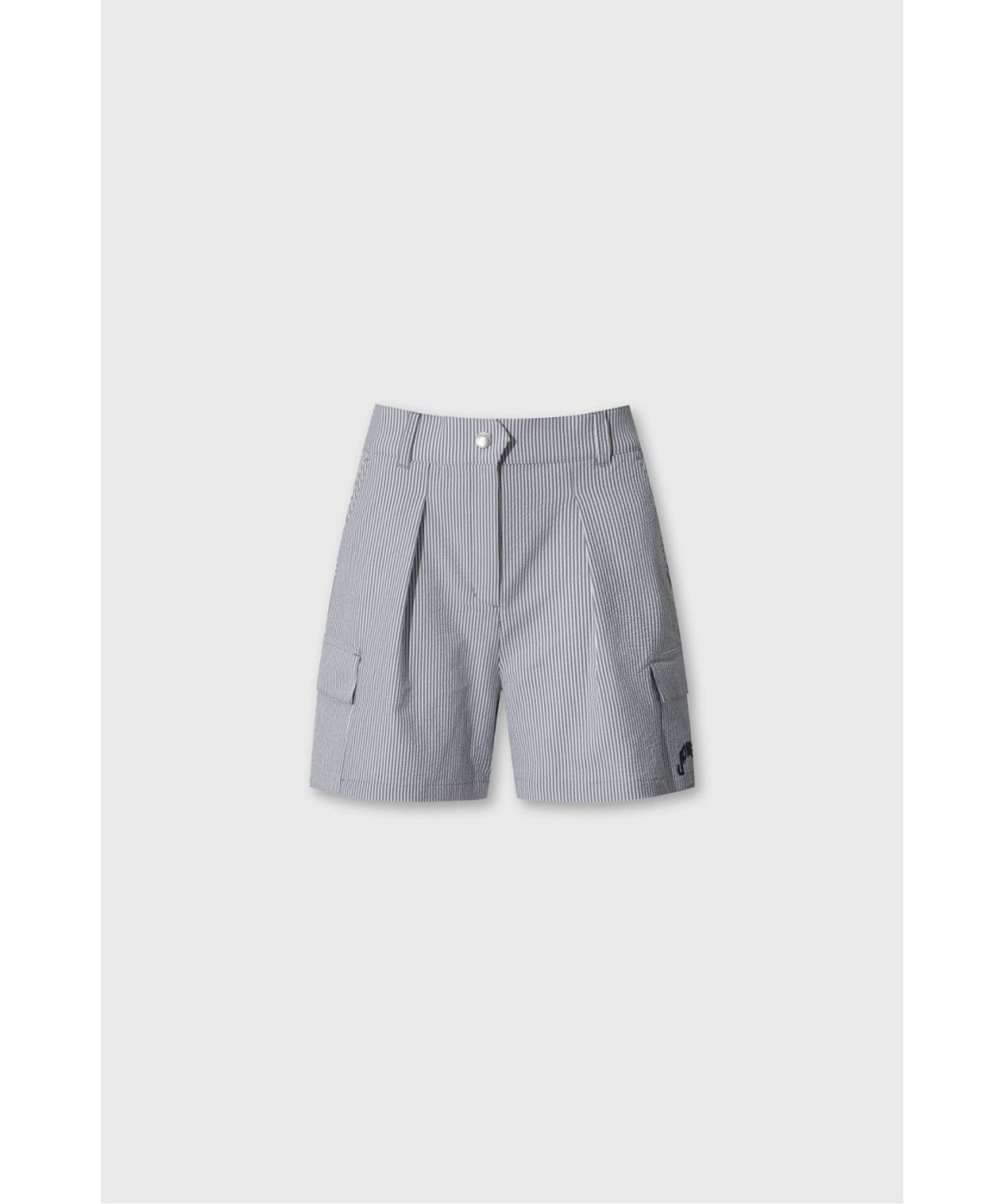왁(WAAC) [WAAC X JONES] Women’s Seersucker Shorts WWPNM26470NYX