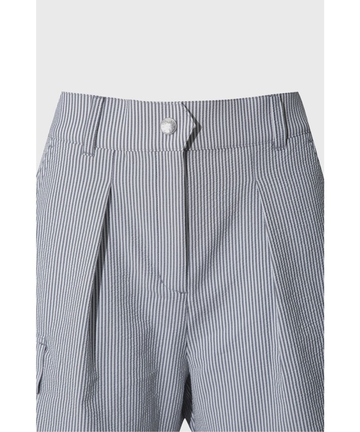왁(WAAC) [WAAC X JONES] Women’s Seersucker Shorts WWPNM26470NYX