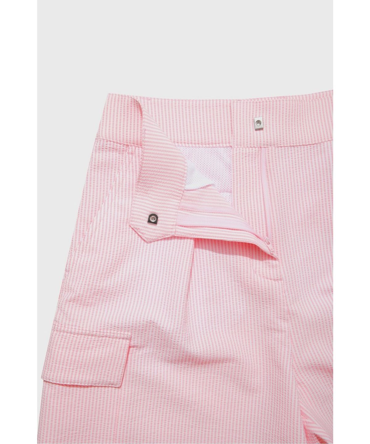 왁(WAAC) [WAAC X JONES] Women’s Seersucker Shorts WWPNM26470PIL