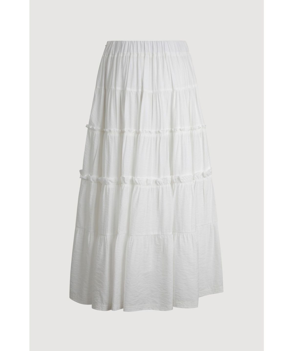 럭키슈에뜨(LUCKY CHOUETTE) [Re-Order] Shirring Back Banding Long Skirt (dark ivory) LFKAX25560IVD
