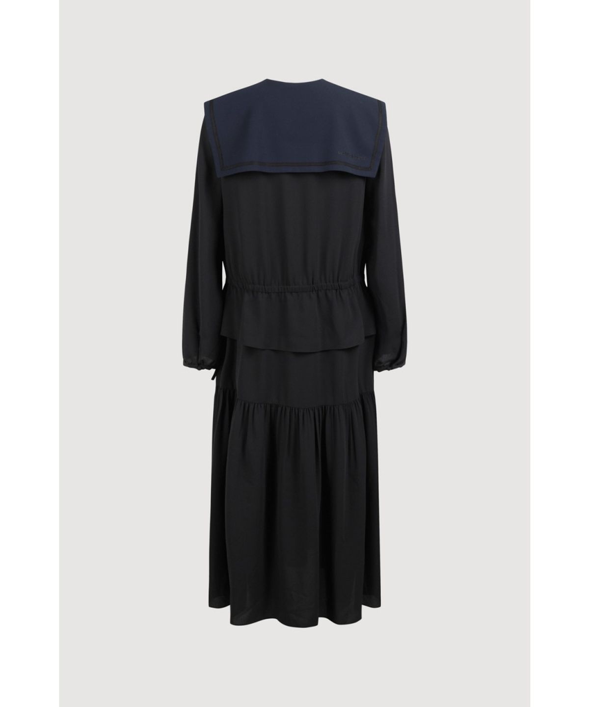 럭키슈에뜨(LUCKY CHOUETTE) Sailor Collar Long Dress (black) LFDAW25270BKX