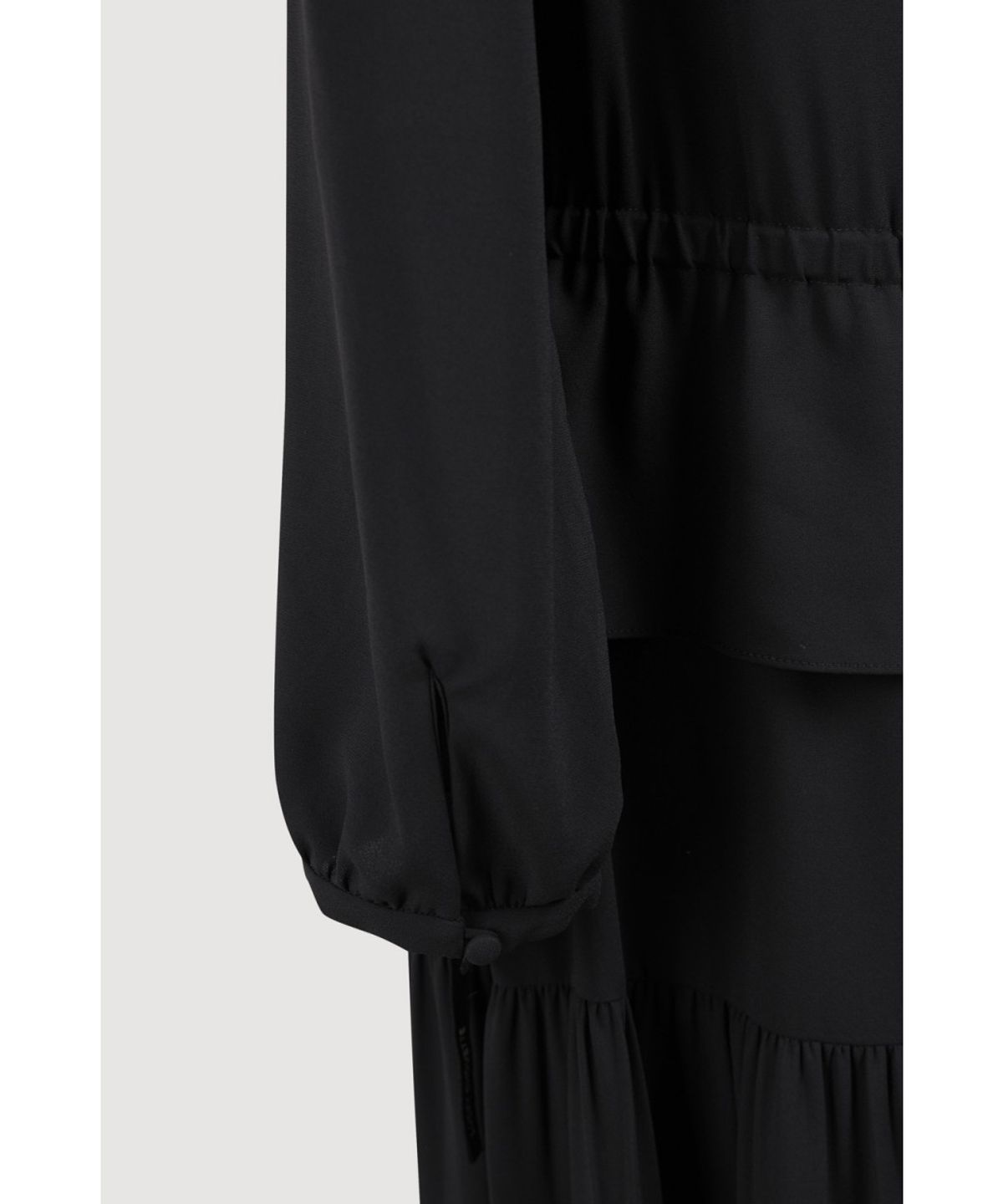 럭키슈에뜨(LUCKY CHOUETTE) Sailor Collar Long Dress (black) LFDAW25270BKX