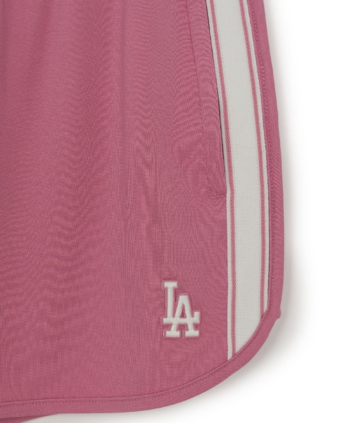 엠엘비(MLB) 여성 베이직 스몰로고 트랙 돌핀 팬츠 LA (Mg.Pink)