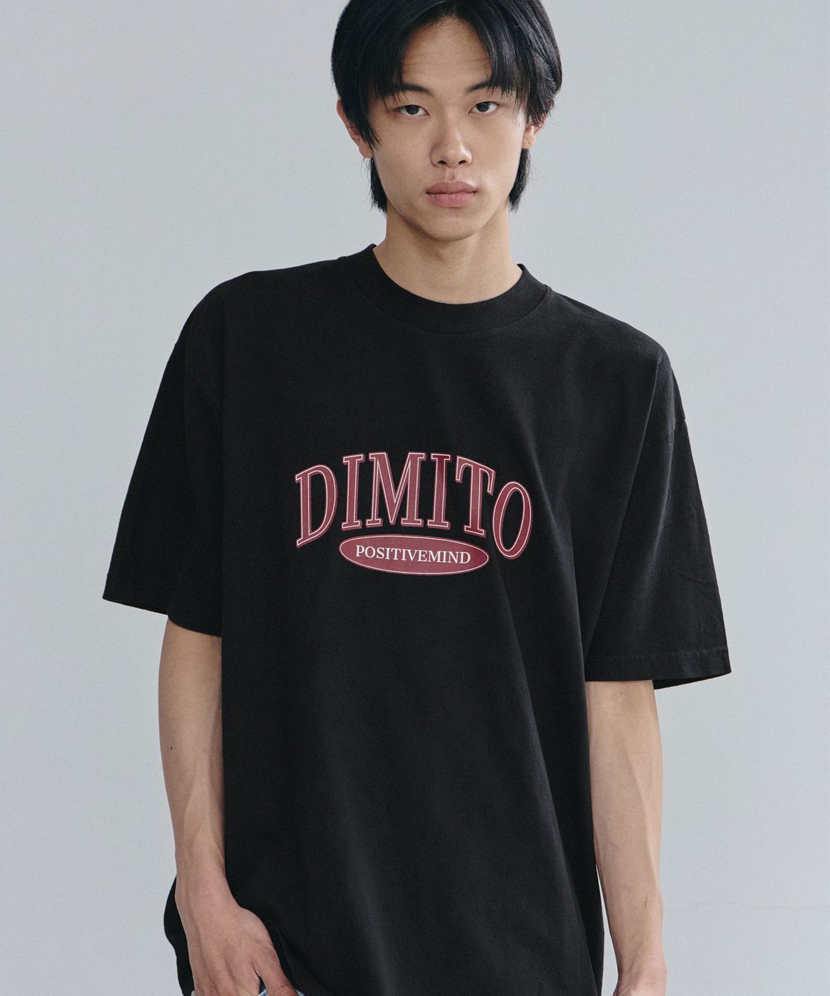 디미토(DIMITO) COLLEGE SSV GD 6.5OZ TEE BLACK