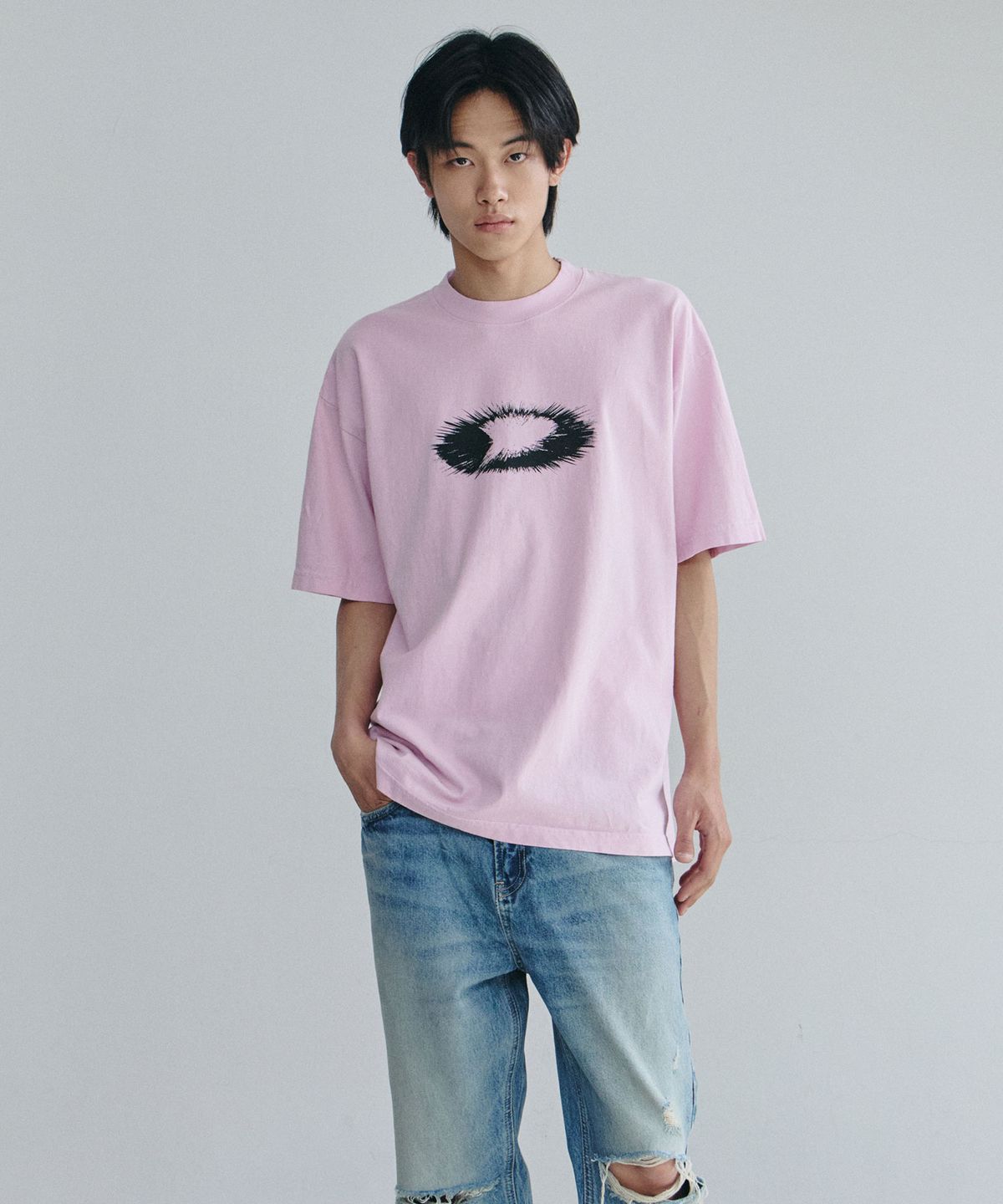 디미토(DIMITO) EXPLODING D-AXIS SSV GD 6.5OZ TEE PINK