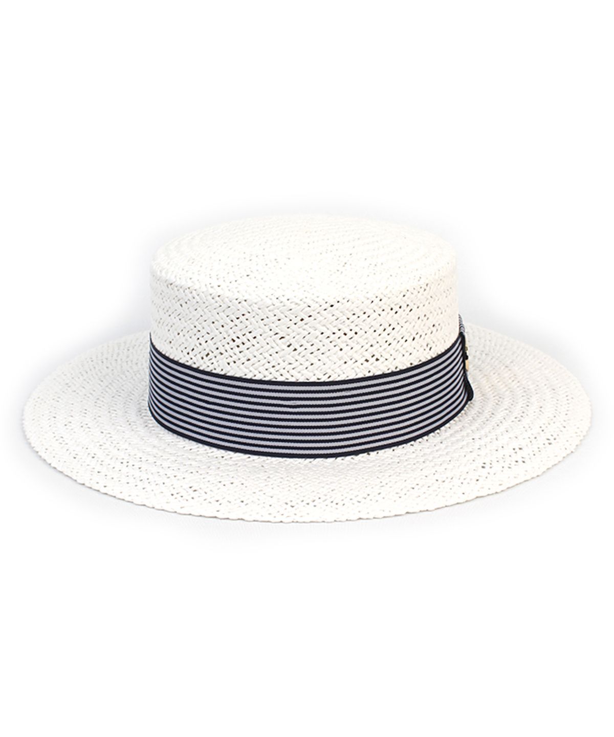 유니버셜 케미스트리(UNIVERSAL CHEMISTRY) Stripe Line White Panama Hat 파나마햇